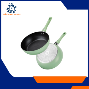 Chảo chống dính vân đá hoa cương màu xanh ngọc